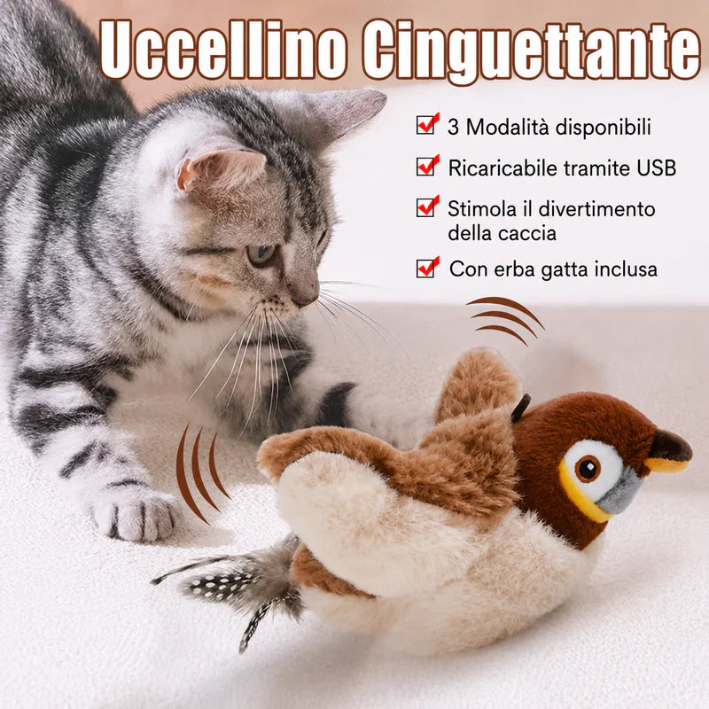 Giocattolo Uccello Gatto | Stimola l'Istinto
